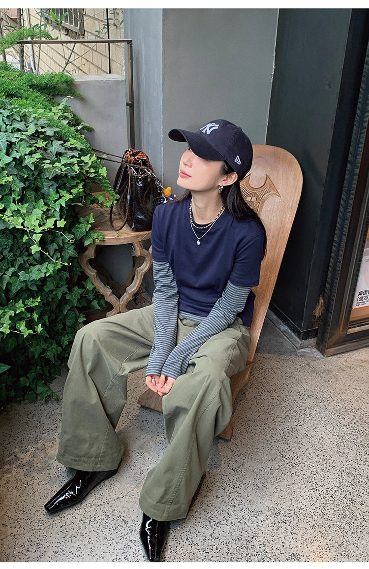 着回し3WAY レイヤードTシャツ2点セット N5890