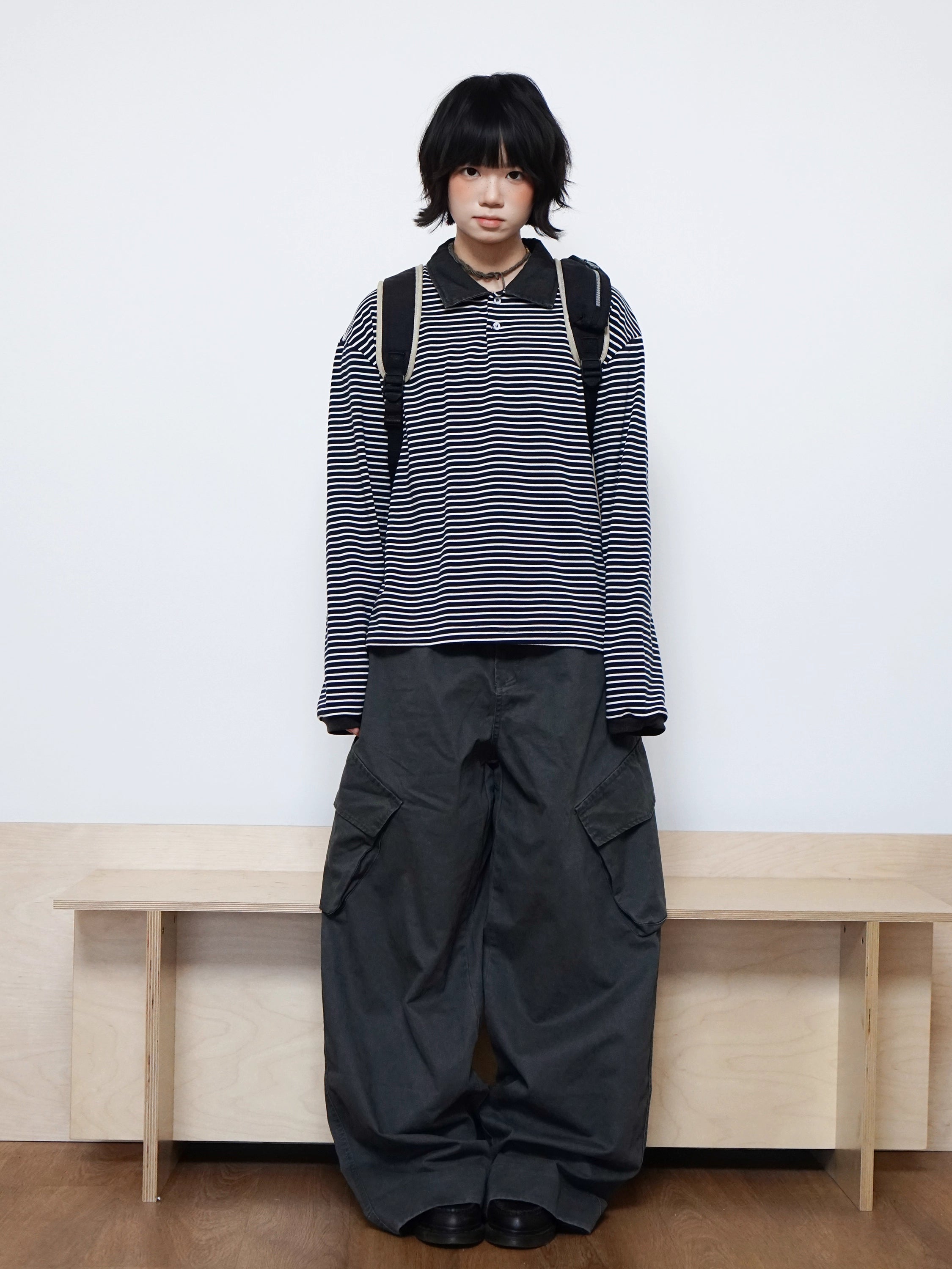ワイドレッグカジュアルパンツ  N5784