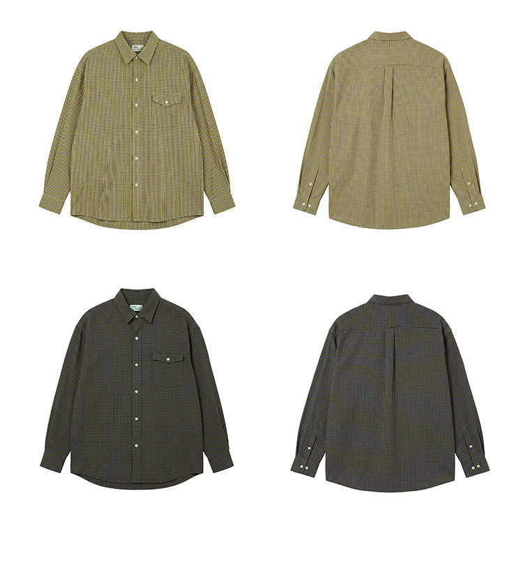 コットンギンガムチェックゆったりシャツ N7195
