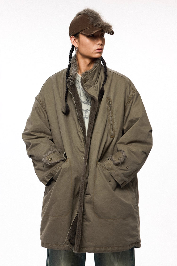 フリース＆ウォッシュドツイル・リバーシブルライナー　N6110