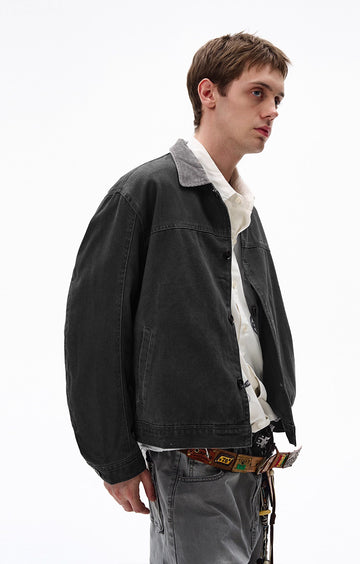 コーデュロイ襟・クロップドワークジャケット N6011