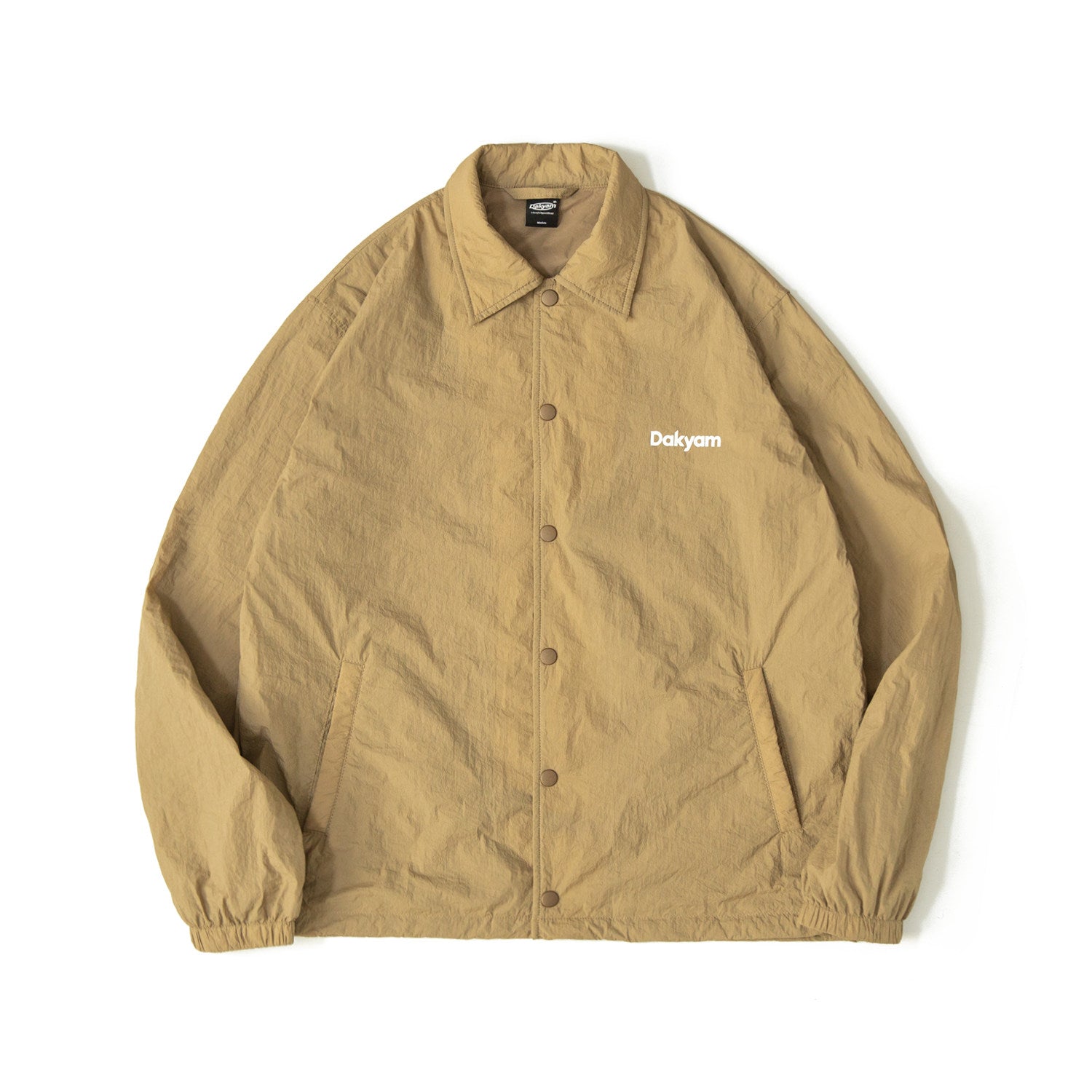 シワ加工 ライトウェイト ロゴコーチジャケット　N6383