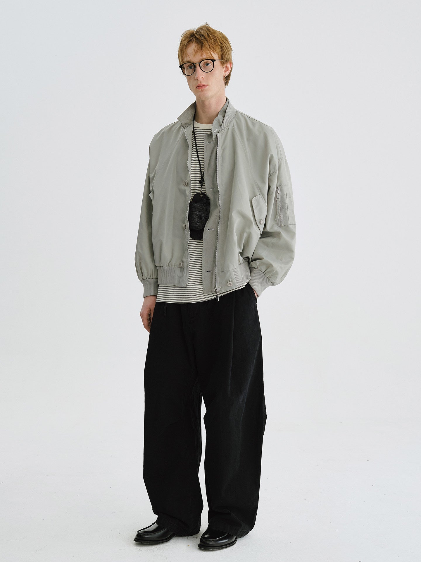 ミリタリースタンドカラー MA-1ブルゾン　N6754