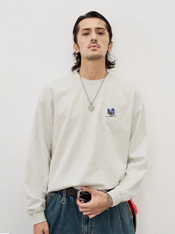 古着風スキークラブ バックプリントロンT N5873