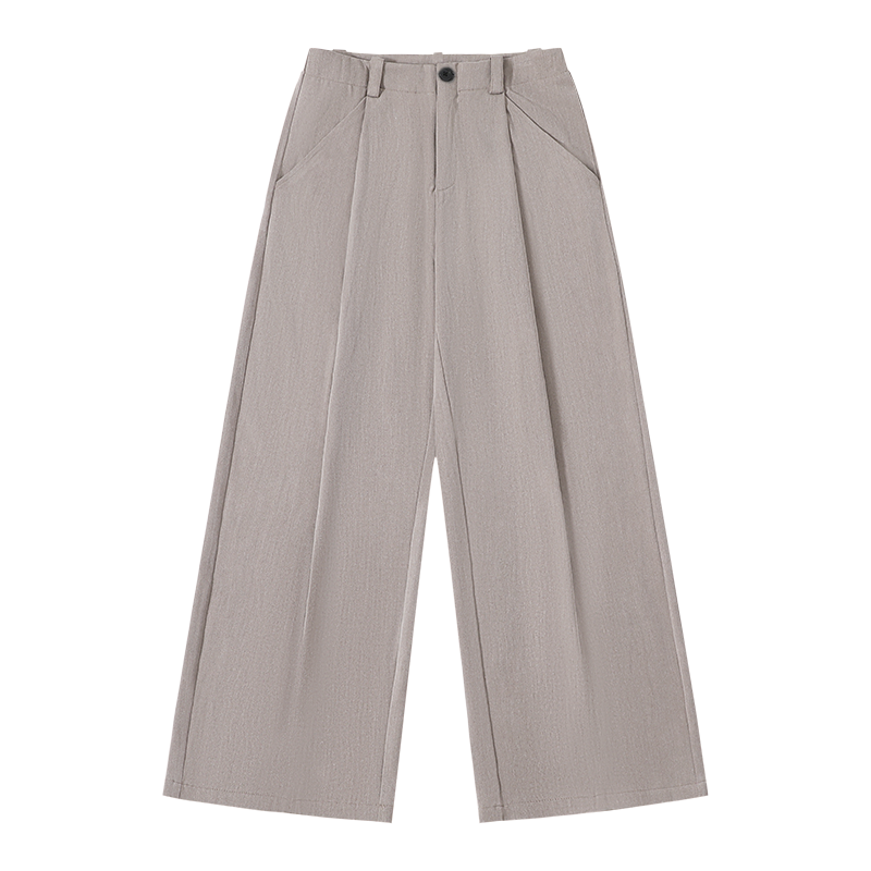 ダブルプリーツ Aライン ドレープスラックス　N6537