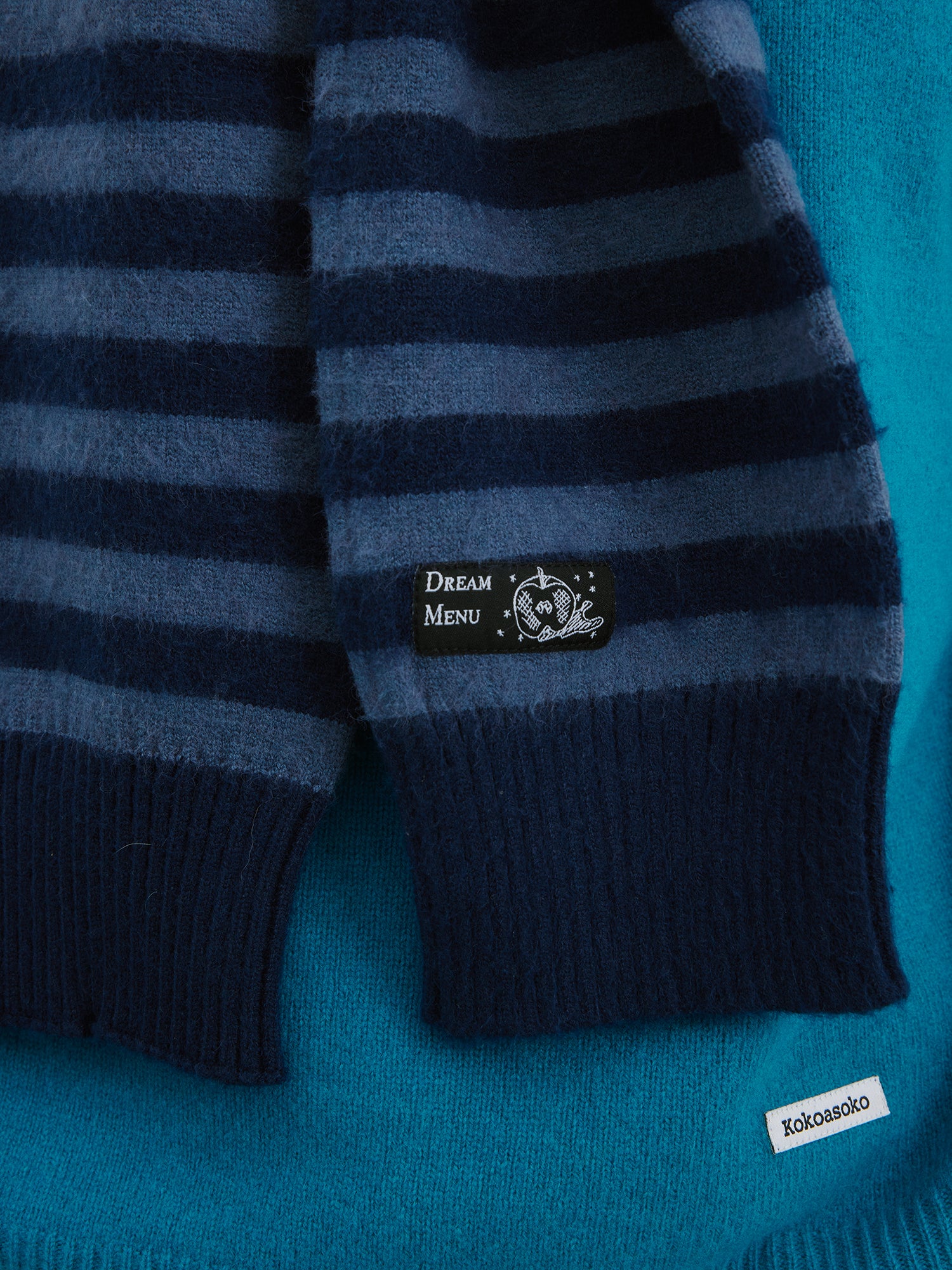 マルチウェイ・ストライプニットスカーフ N6172