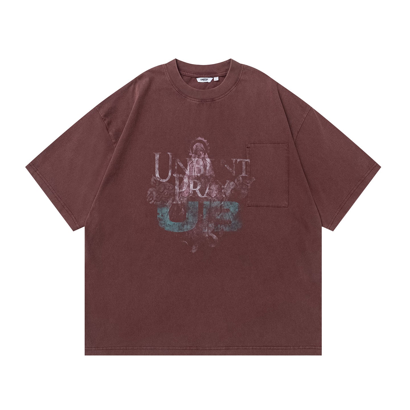 コットン300g サンドウォッシュ グラフィックTシャツ N7073