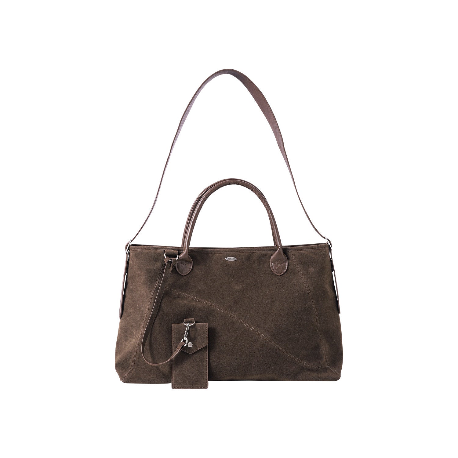 スエードタッチ レザー トラベルトートバッグ　N6458