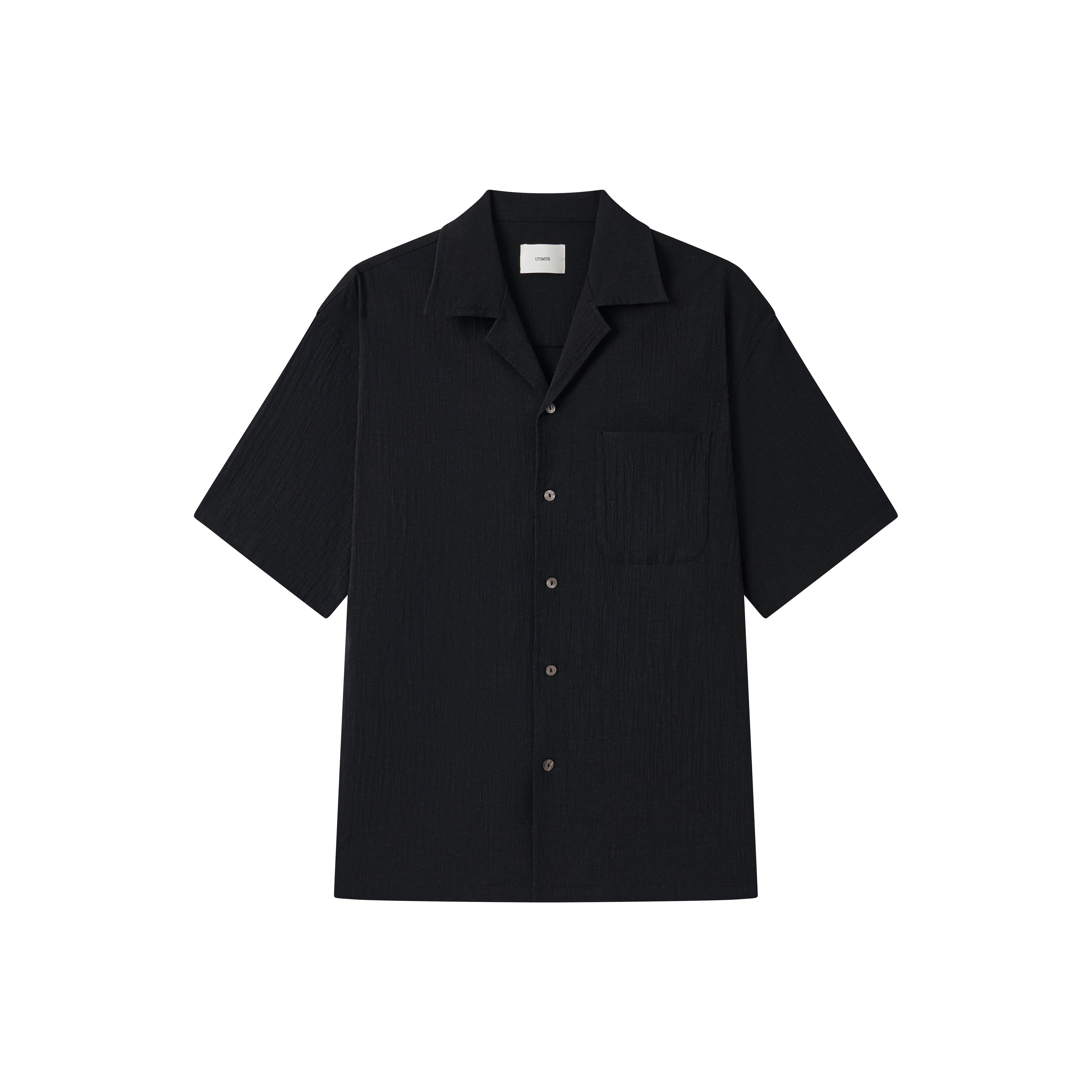 エアリーオープンカラー半袖シャツ　　N6775