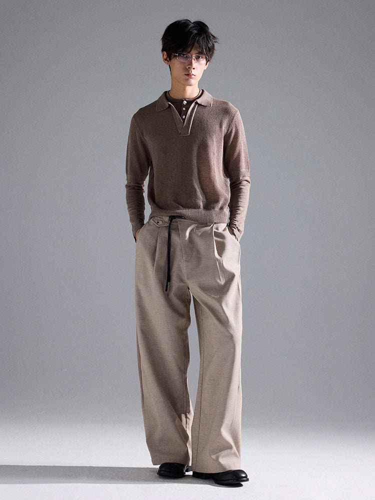 Drawstring wide pants   N5815