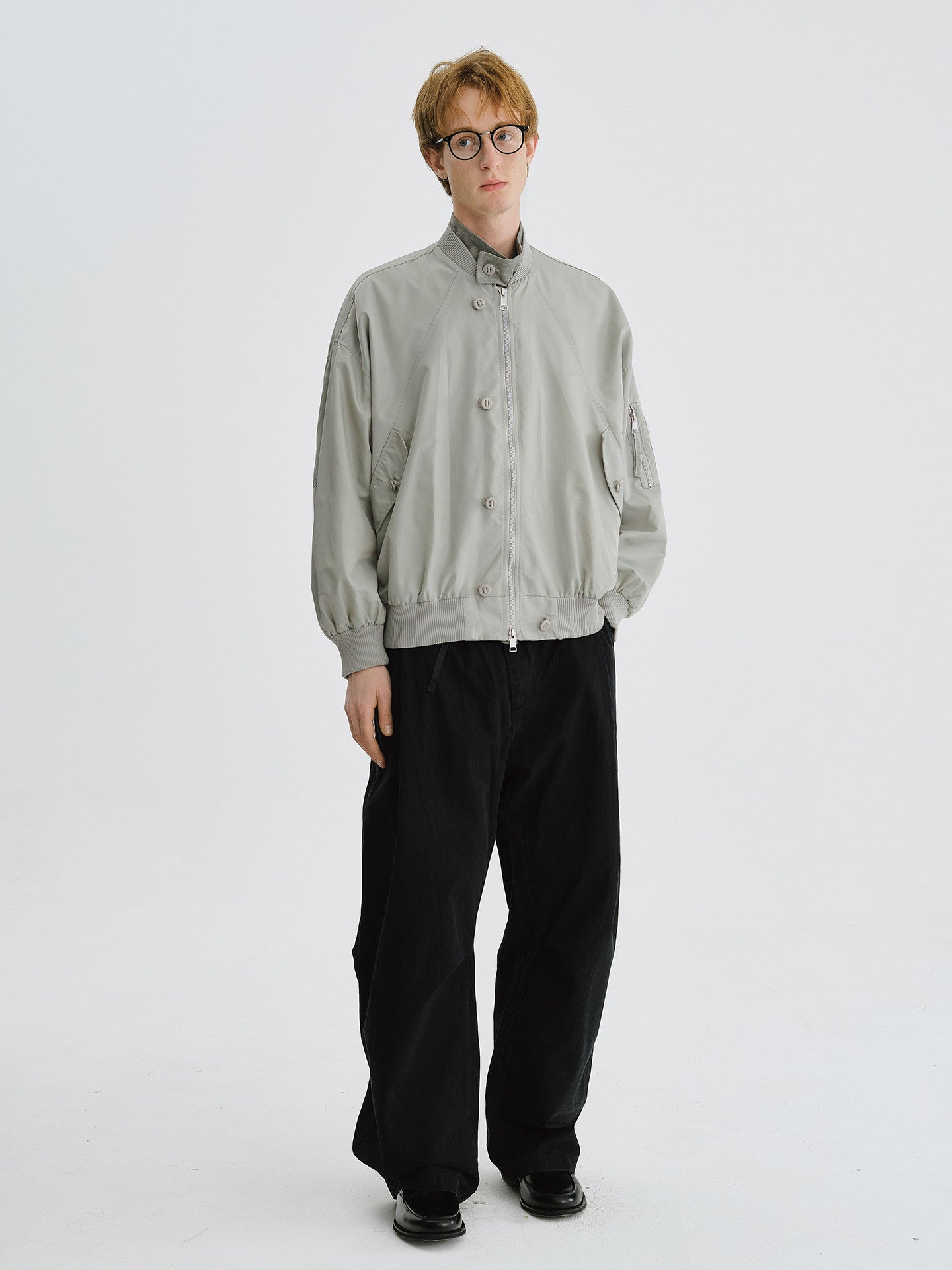 ミリタリースタンドカラー MA-1ブルゾン　N6754