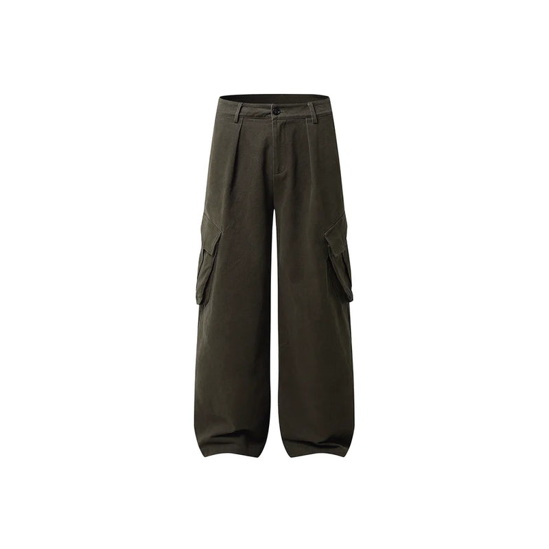 ヘビーウェイトコットン・ワイドカーゴパンツ   N5701
