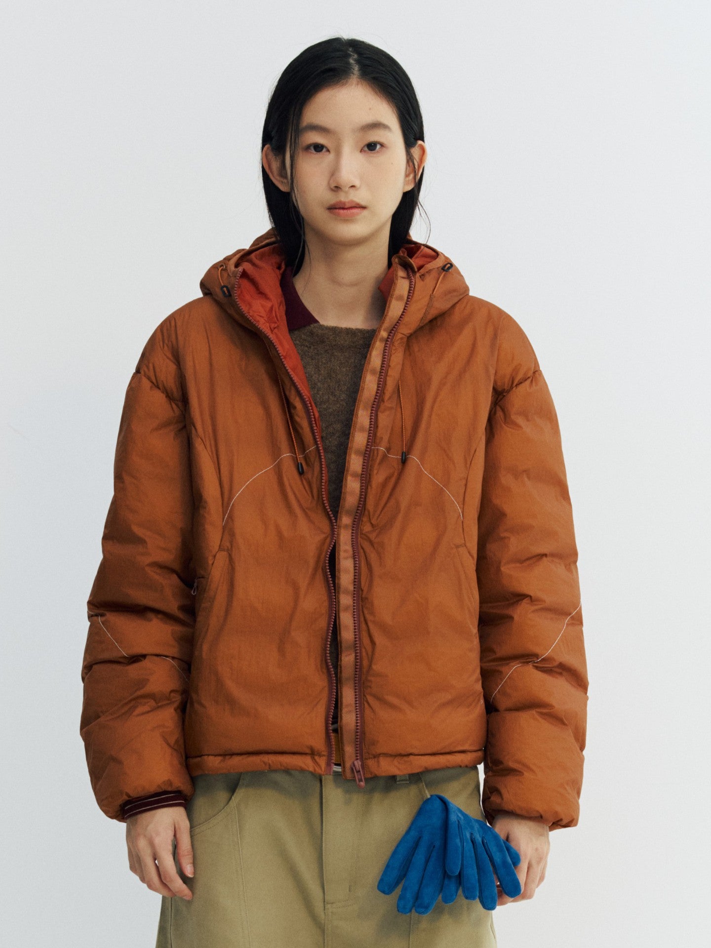 SORONA®中綿・リフレクティブステッチ・コクーンジャケット　N6184