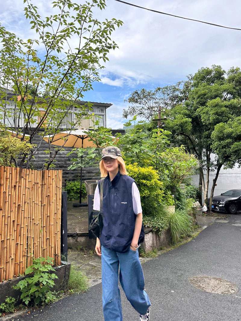 ナイロン・ジップアップベスト / Waterproof nylon zip vest   N5610