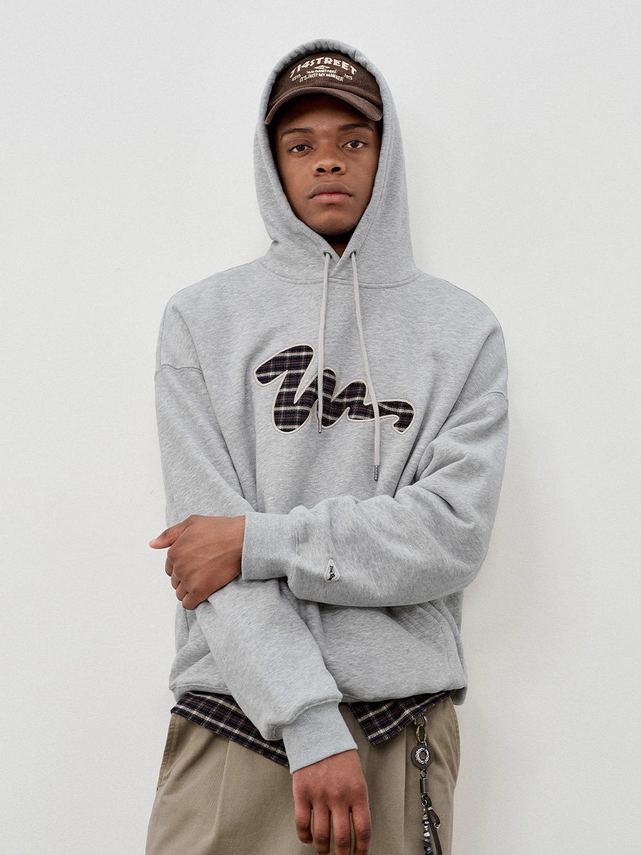 Check logo hoodie   N5842