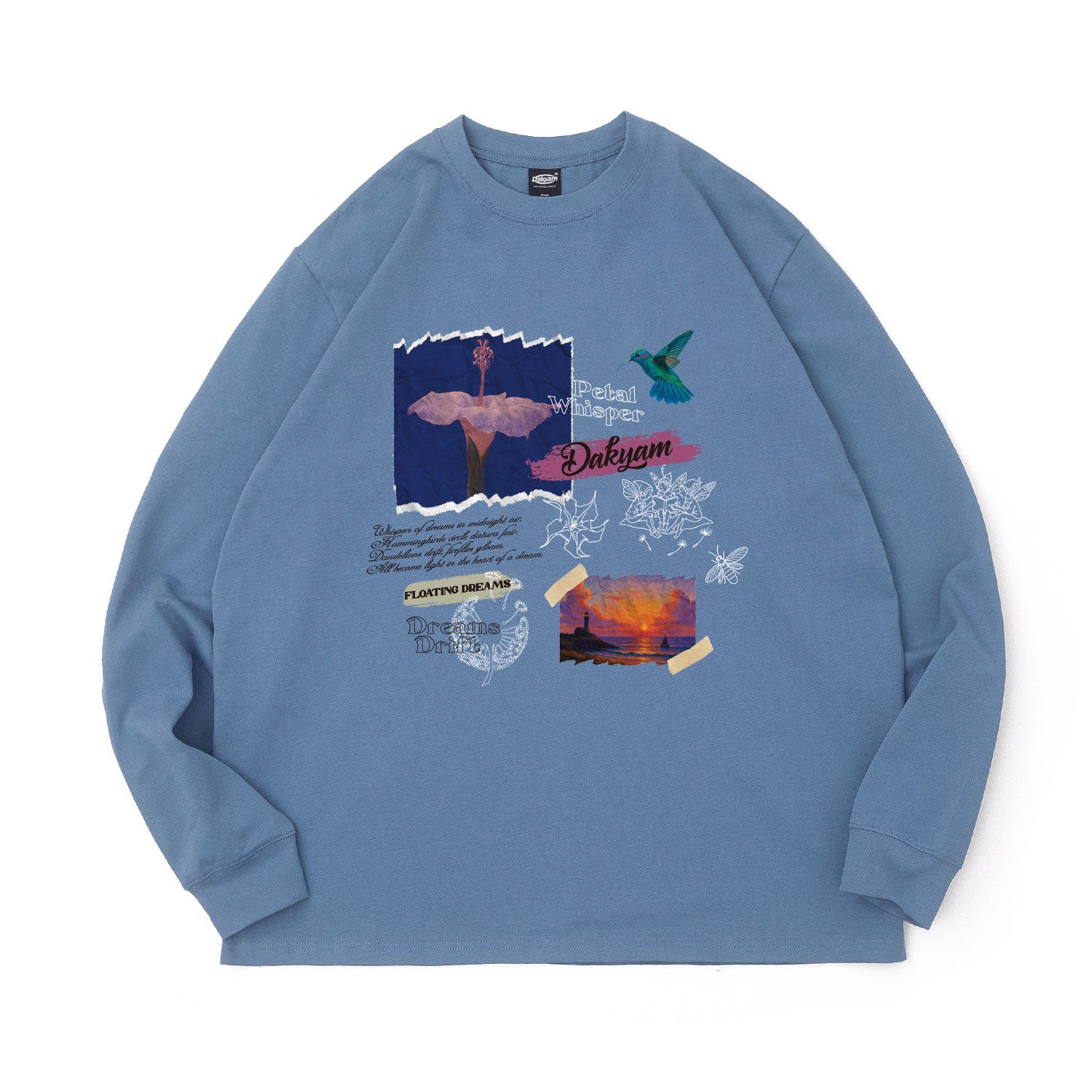 フローラドリーム アートプリント ロングスリーブT　N6379