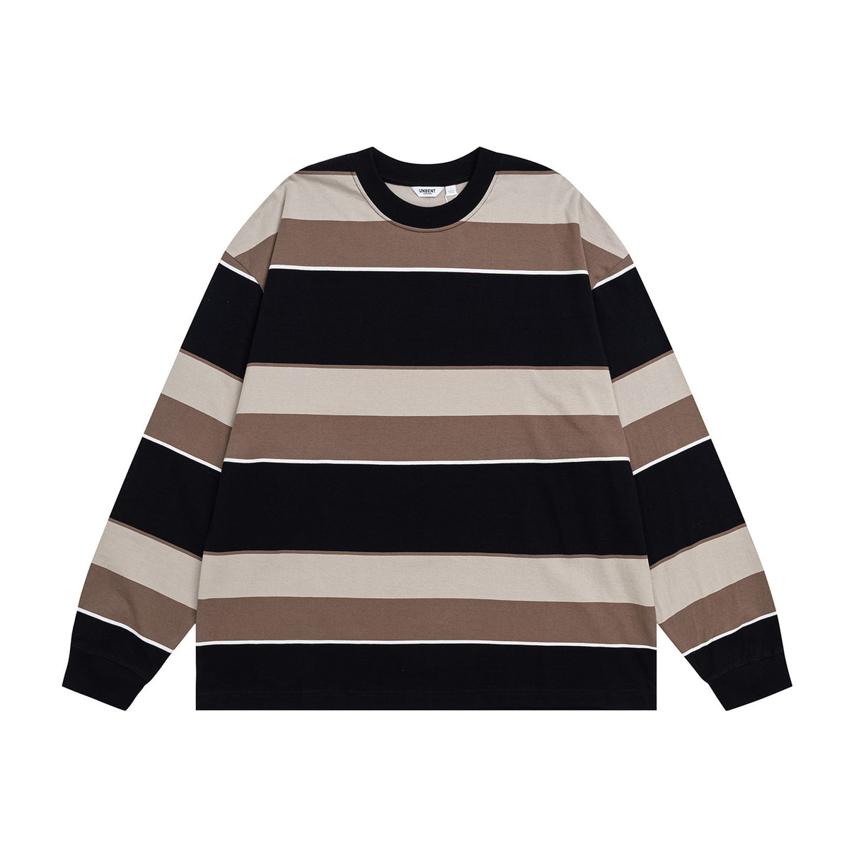 ワイドボーダー刺繍ロングTシャツ N7299