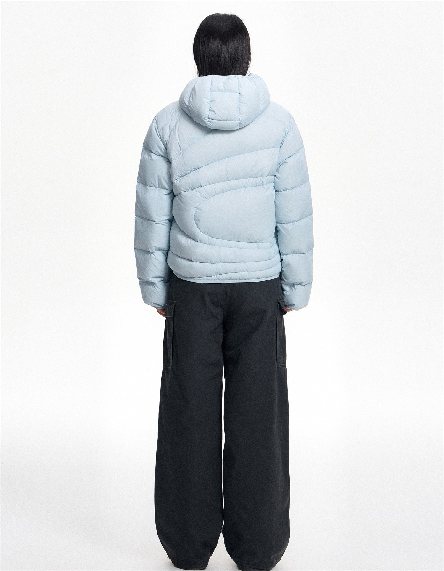 軽量90％ダウン 斜めフロント 防水キルティングジャケット　N6356