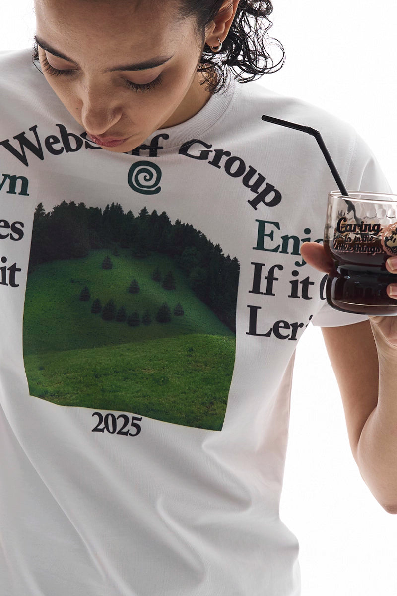 ランドスケープフォト グラフィックTシャツ / Character Print T-Shirt   N5590