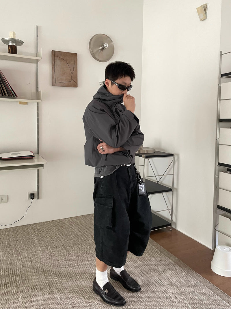 ウォッシュド クロップド ワイドカーゴパンツ / Washed Cropped Cargo   N5594