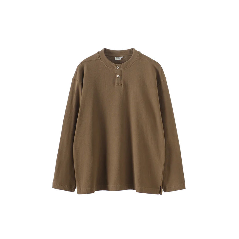 リラックスフィット・ヘンリーネックロンT   N5633