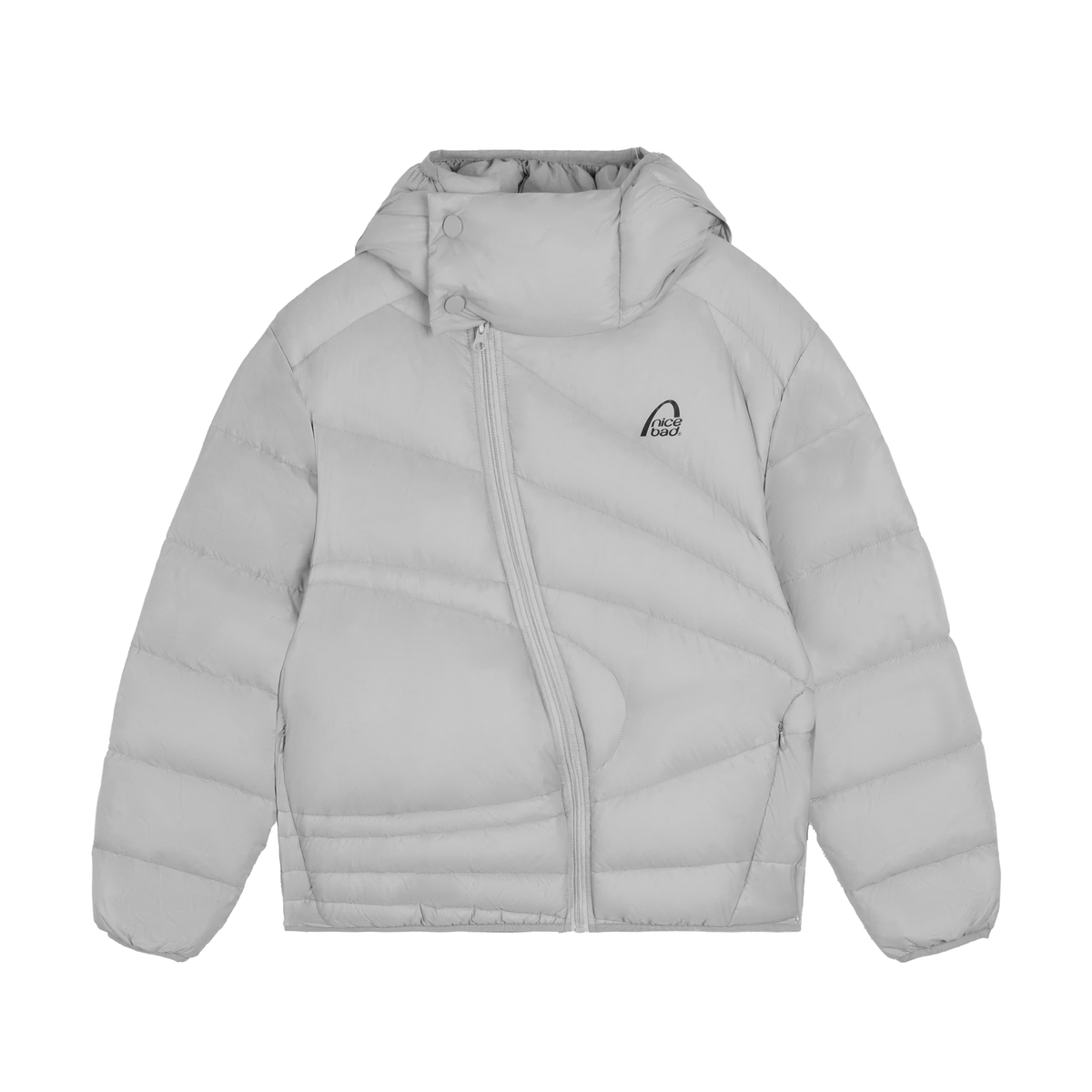 軽量90％ダウン 斜めフロント 防水キルティングジャケット N6356