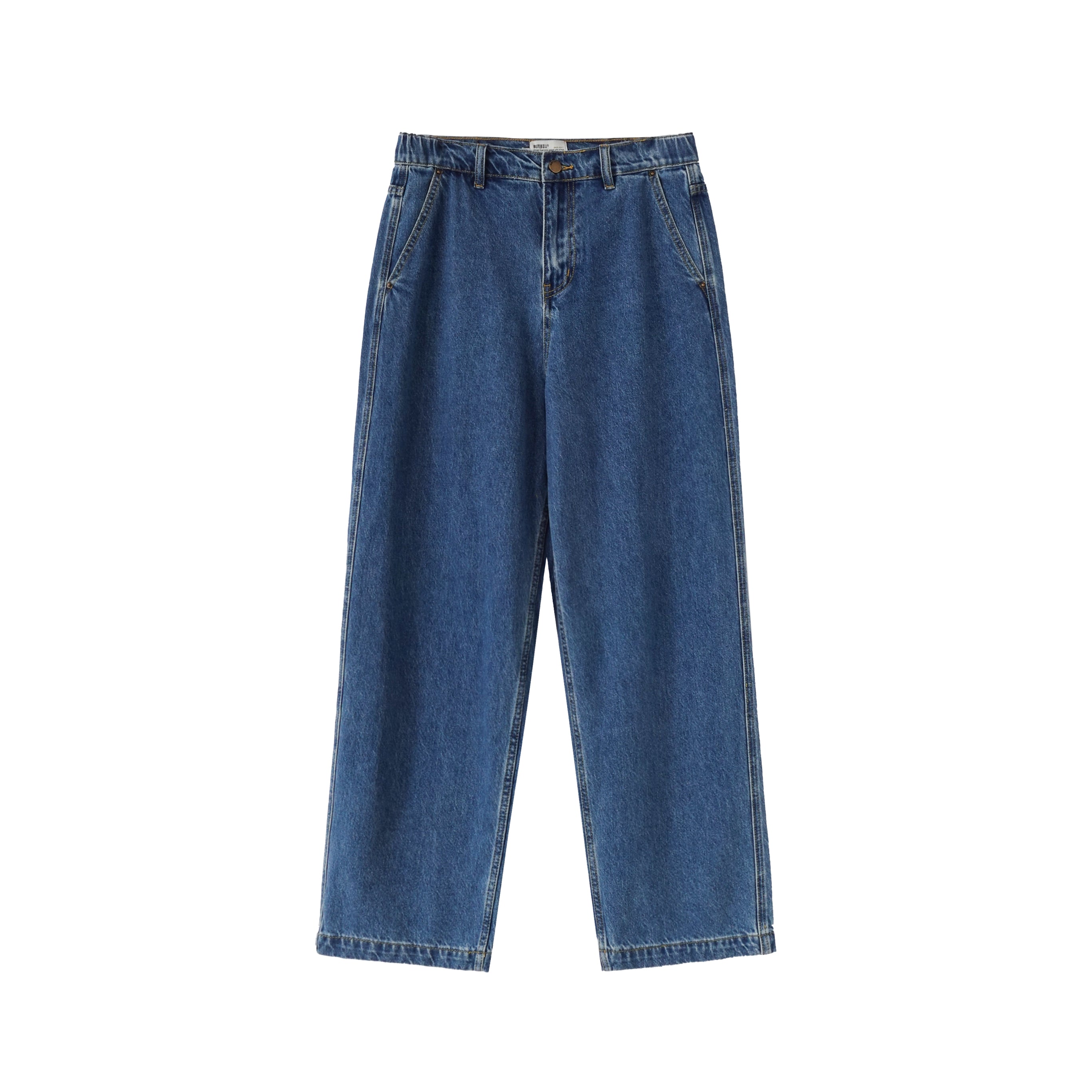 13.2oz・ソリッドウォッシュ・リジッドワイドデニム　N6228