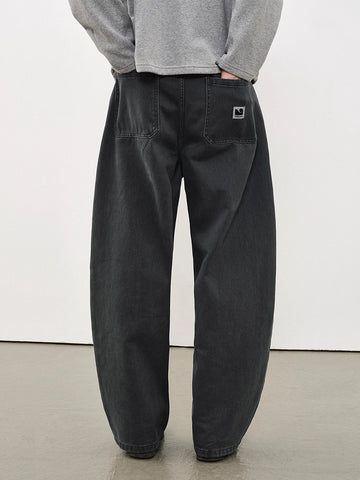 ウォッシュドカーブデニム ワイドバギーパンツ N5795