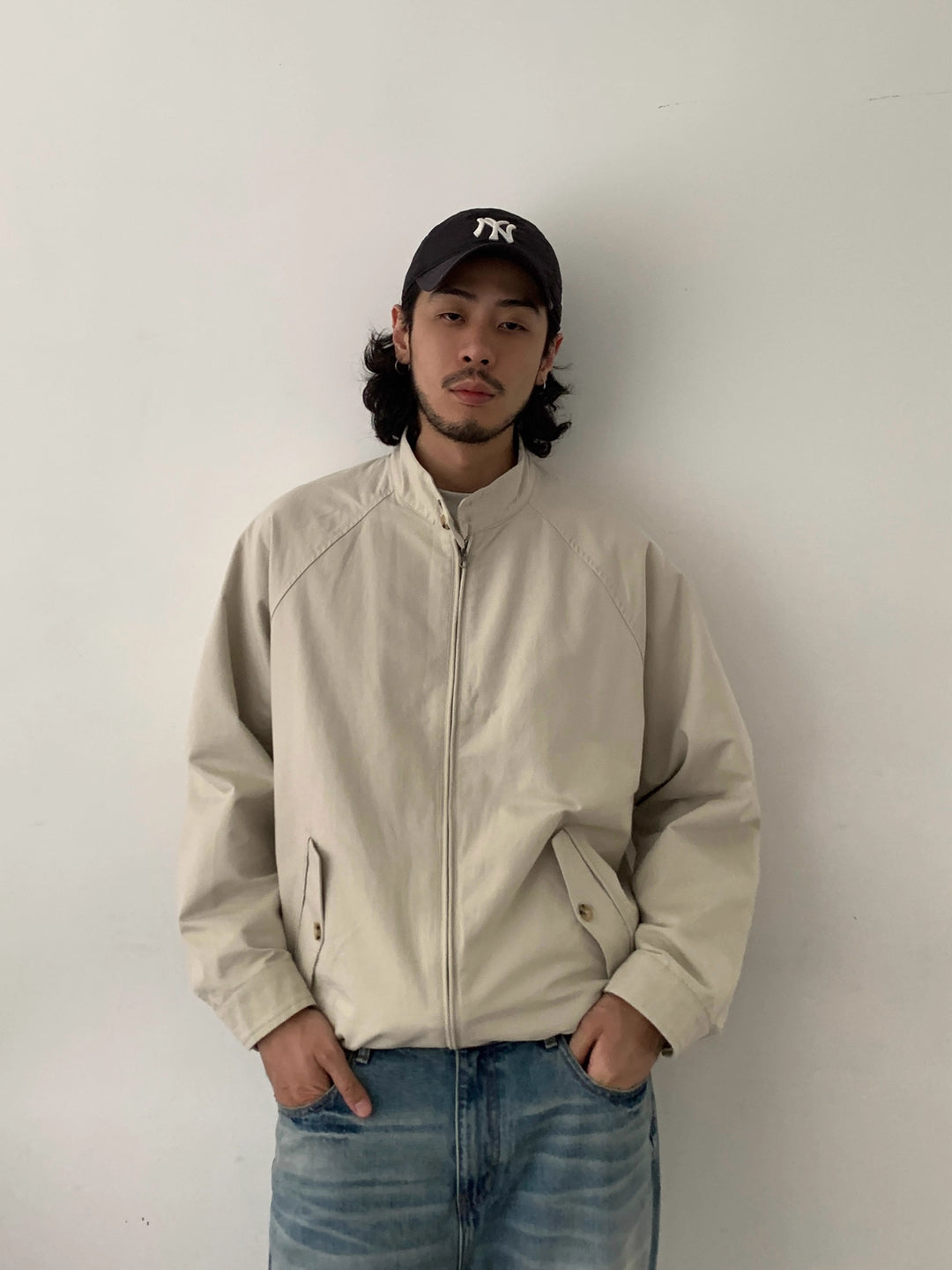 スタンドカラークロップド丈ブルゾン N5867