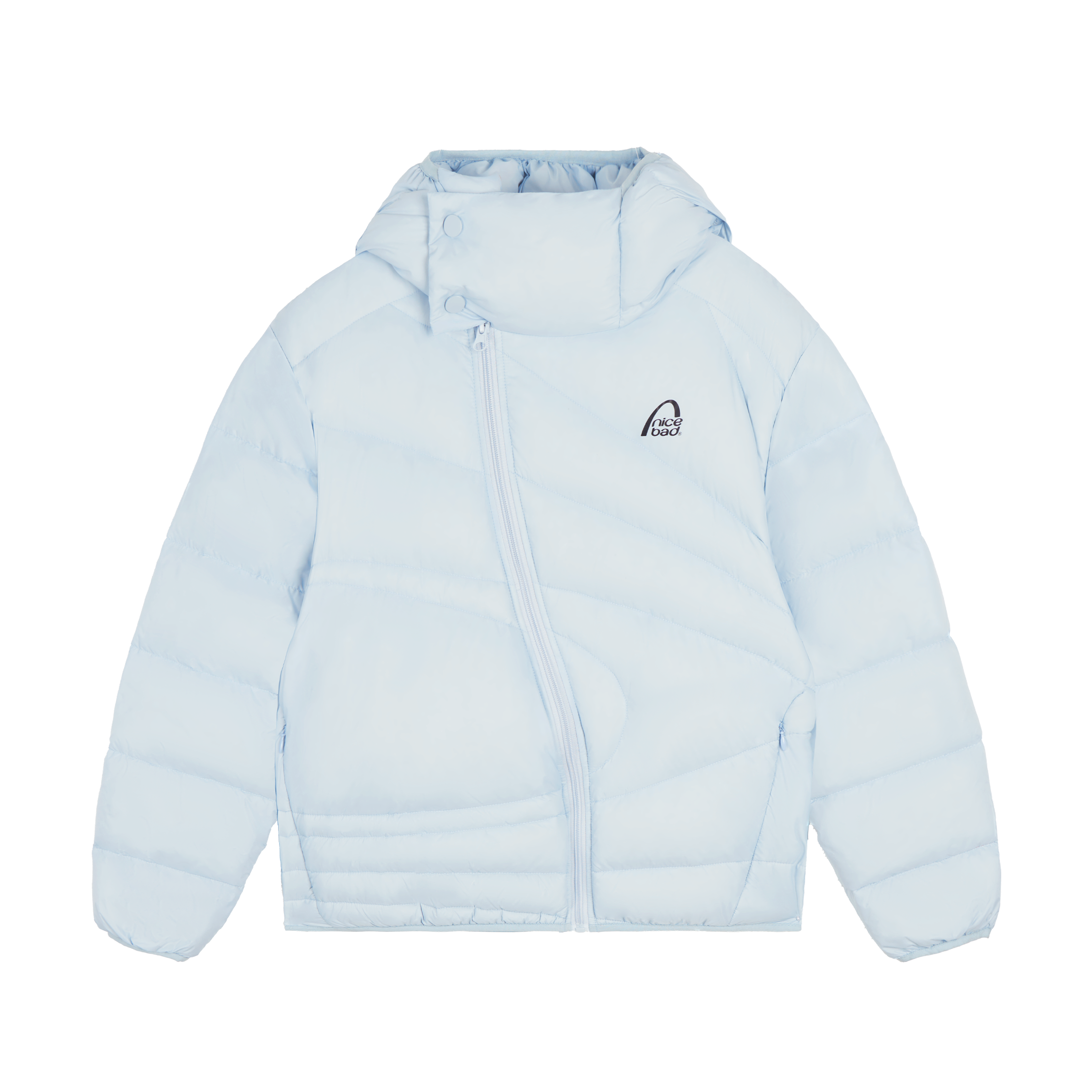 軽量90％ダウン 斜めフロント 防水キルティングジャケット　N6356