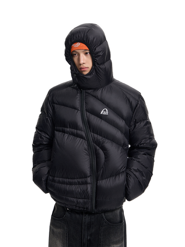 軽量90％ダウン 斜めフロント 防水キルティングジャケット N6356