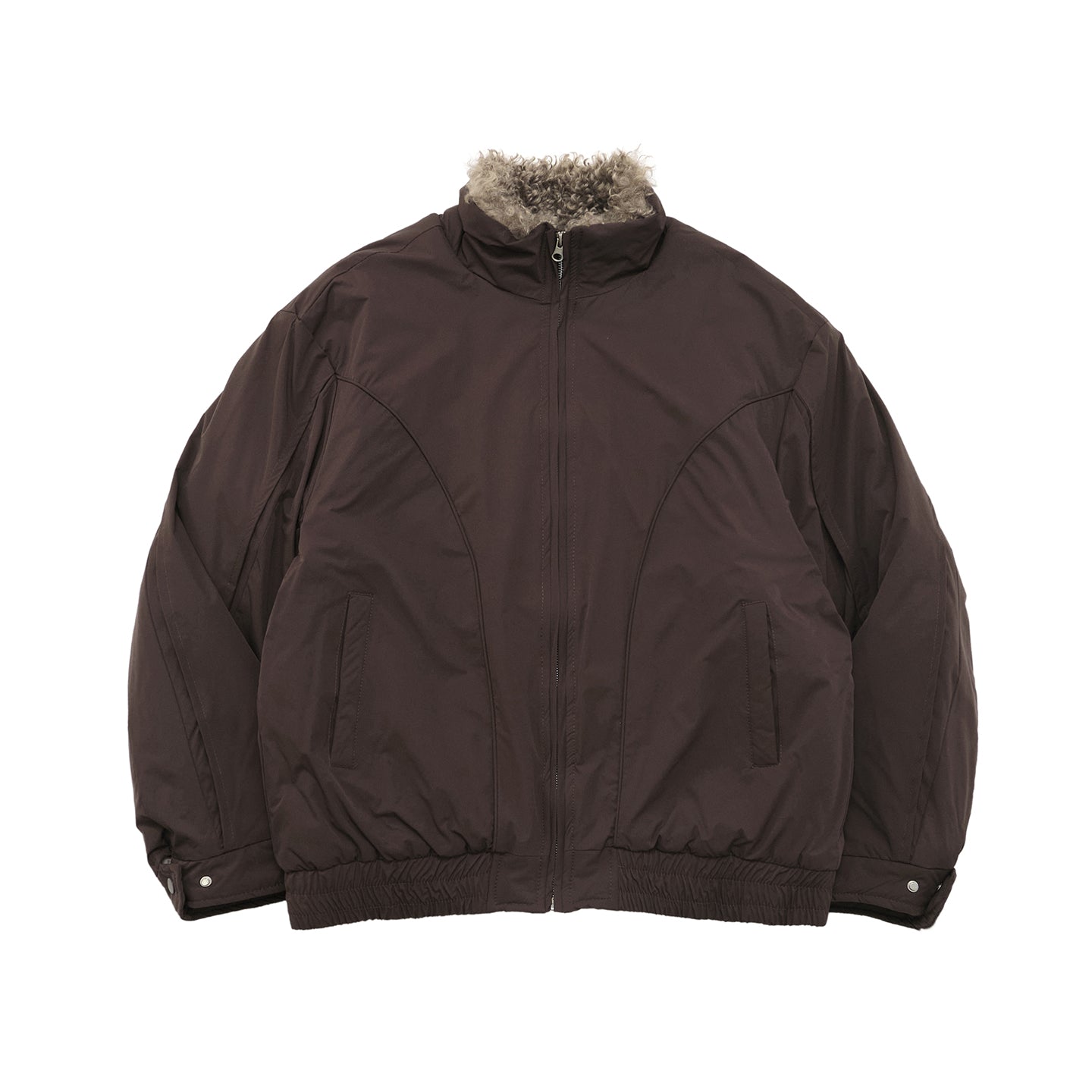 ボアスタンドカラー ワイドパーカージャケット N6270