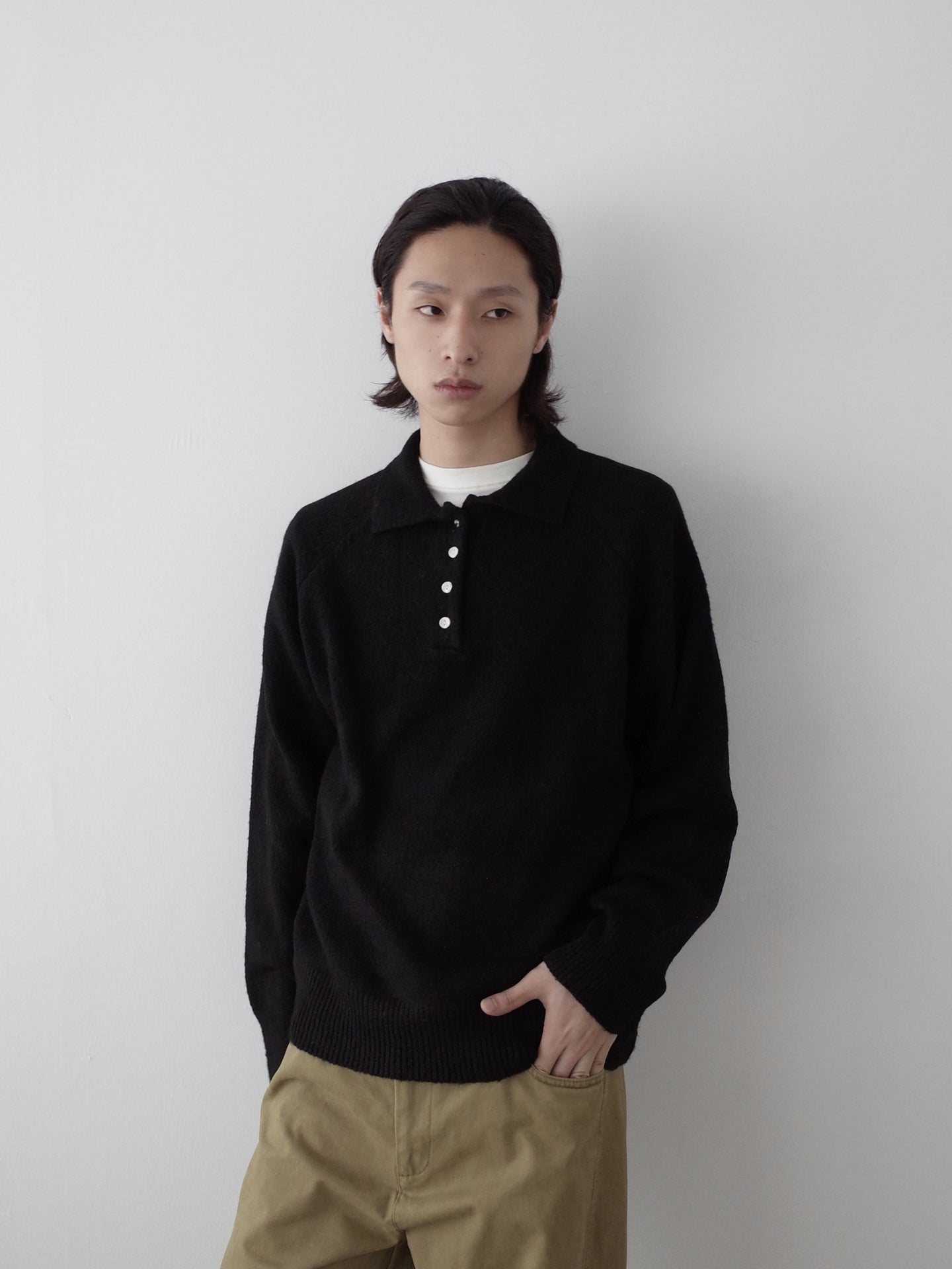 シャギーPoloニット オールドマネーリラックス N6298