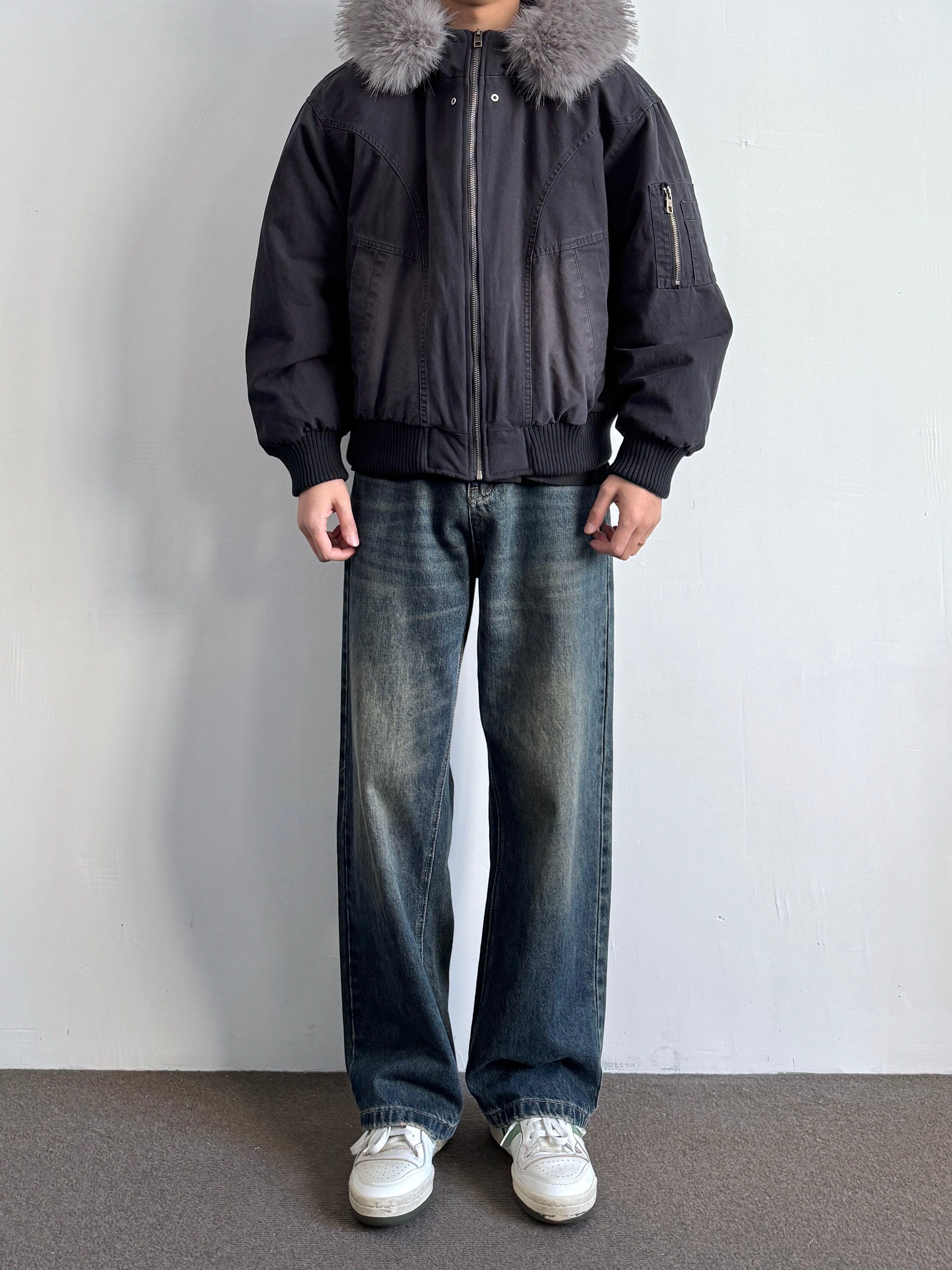 ヴィンテージ調 90ダウンフーディー　N6643