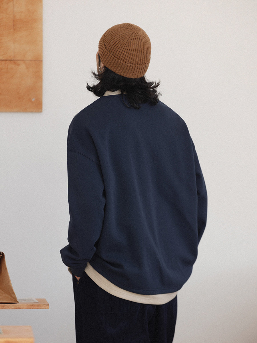 レイヤード風 ネイビースウェット  N6727