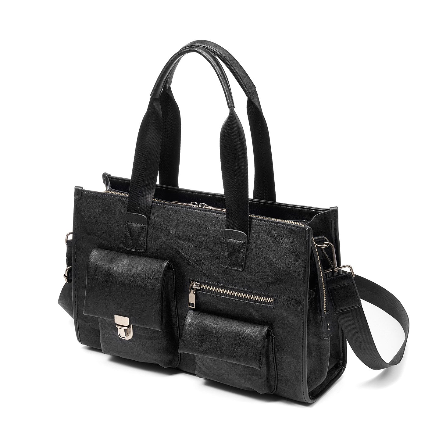 マルチポケット レザライク トートバッグ N6451