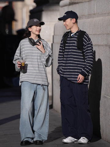 ビッグシルエットボーダーロンT N5882