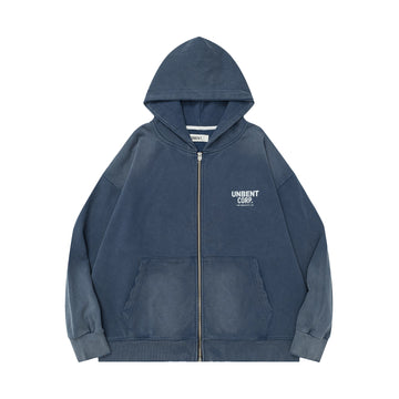 ヘビーウェイト ピグメント加工ジップパーカー N5918