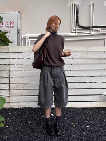 タックワイドショーツ TR素材グルカパンツ N5811