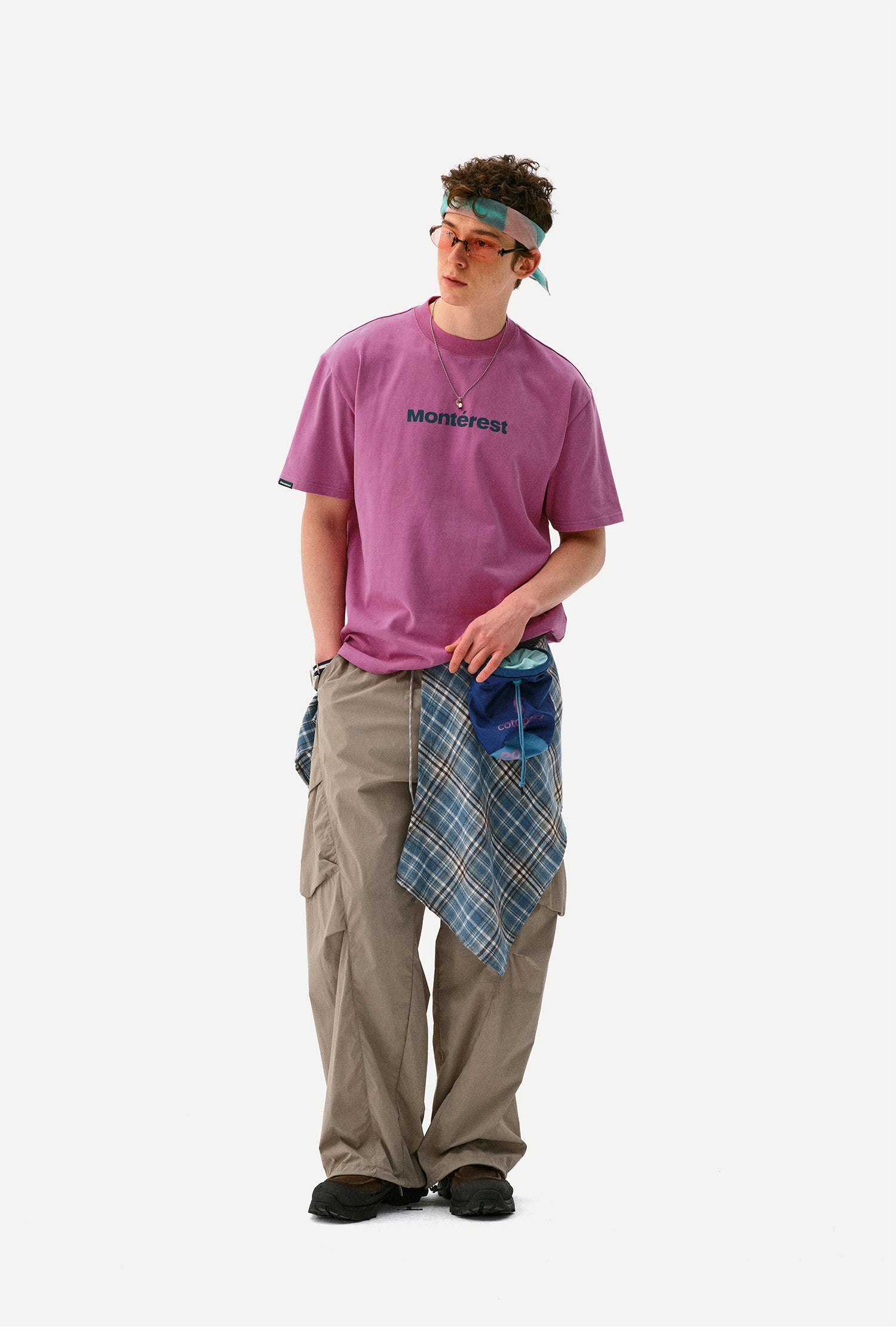 アウトドアロゴ 抗菌速乾 クルーネックTシャツ N7007