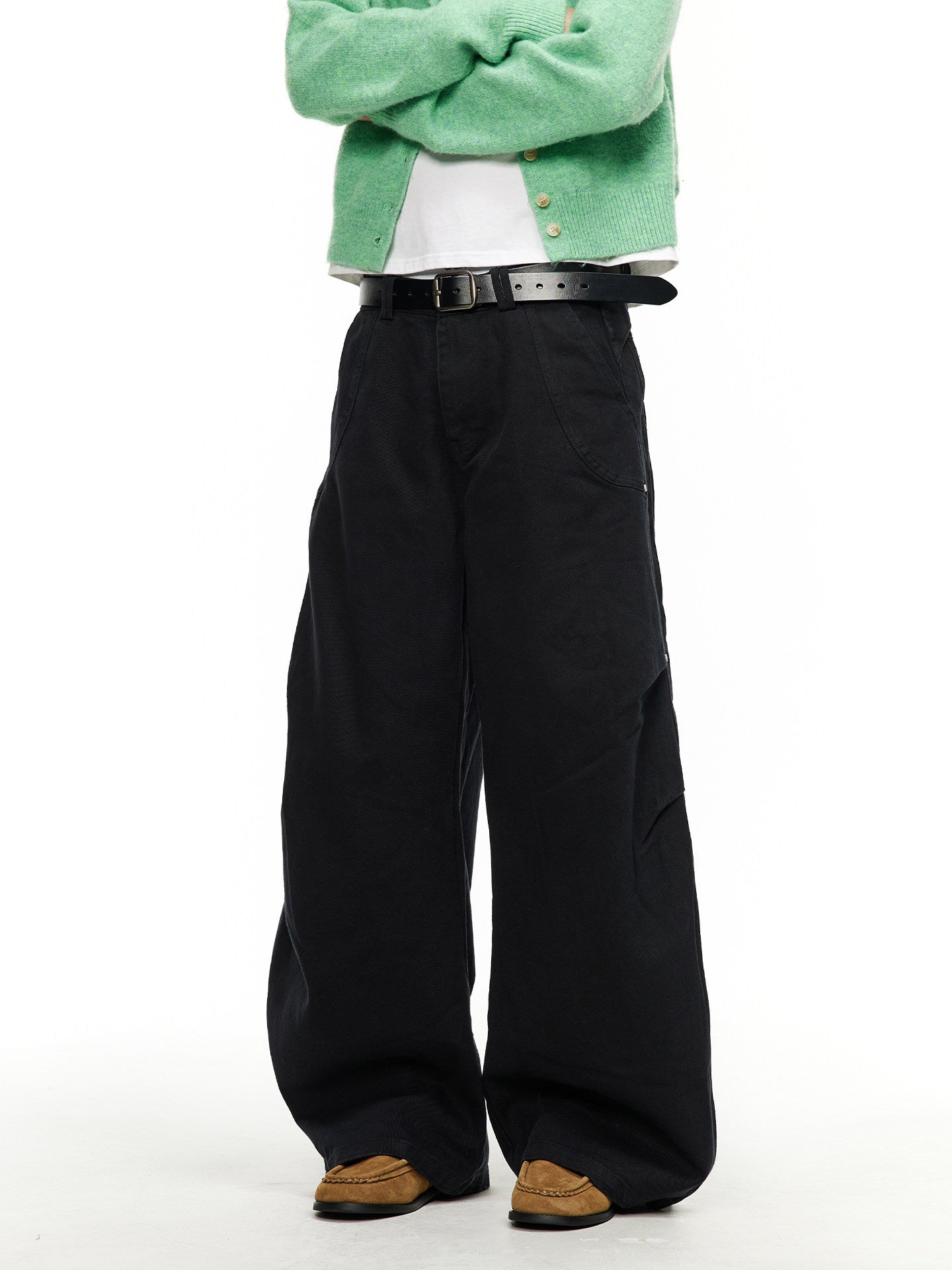 カーブライン グラフィック ワイドデニム　N6617