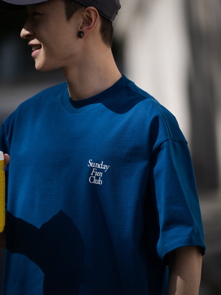 7A抗菌 冷感 バックプリント コットンTシャツ N6967
