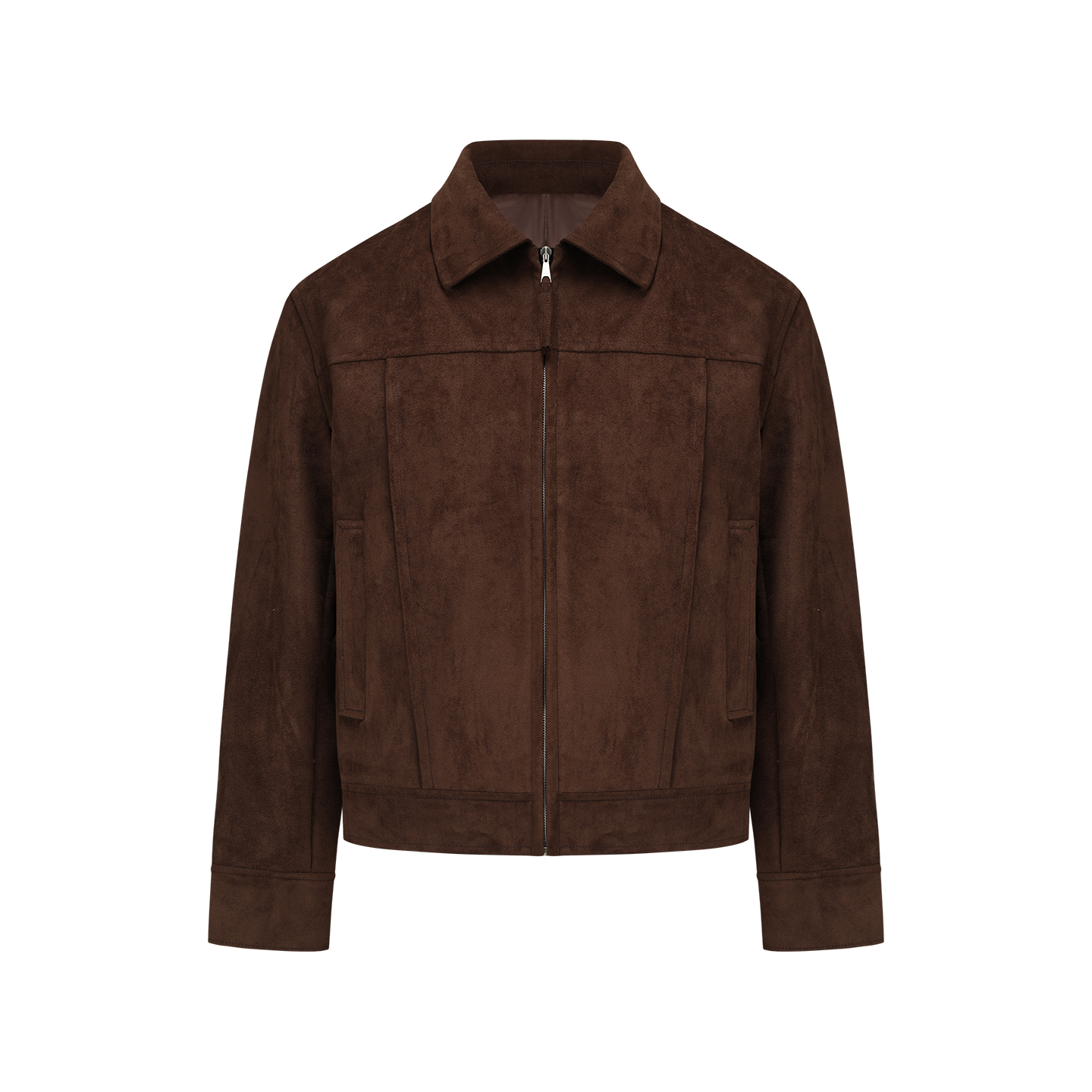 バーンスタイル スエード調 正肩ショートジャケット　N6266