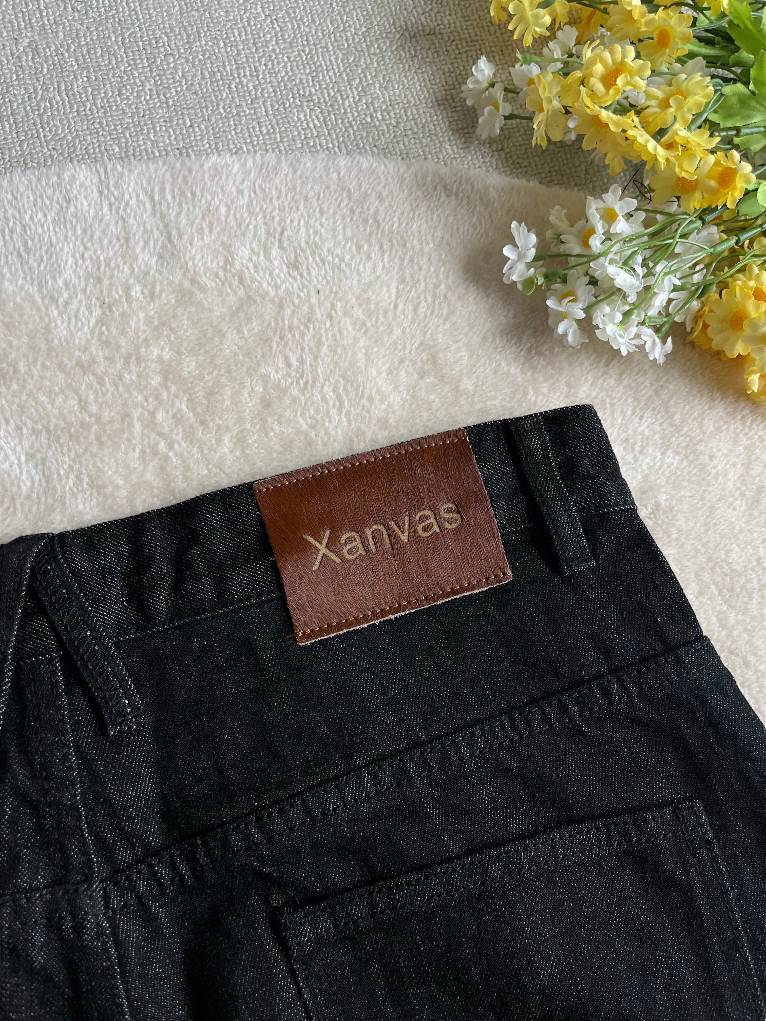 14.8ozトルコ産リジッド・ホースヘアパッチデニム　N6241