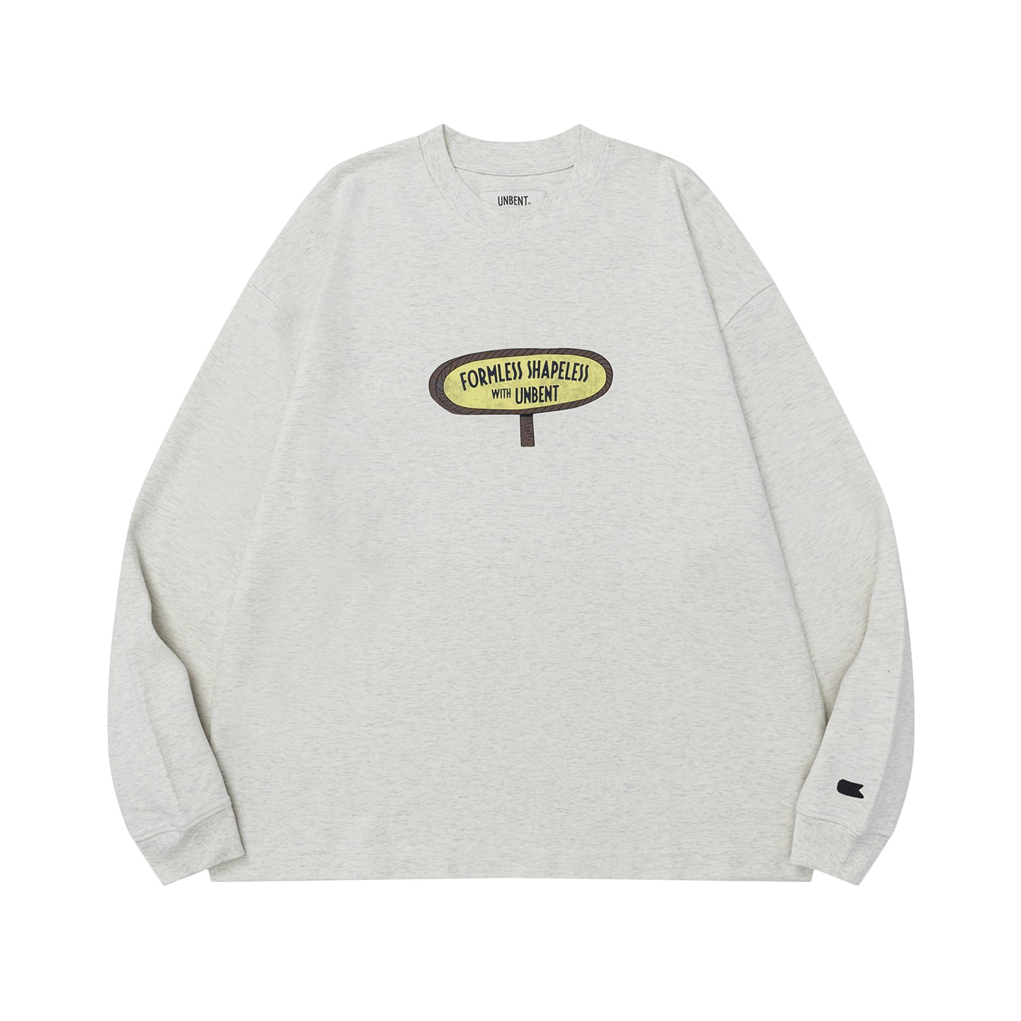 ユニセックス起毛プリントロングスリーブTシャツ   N5832