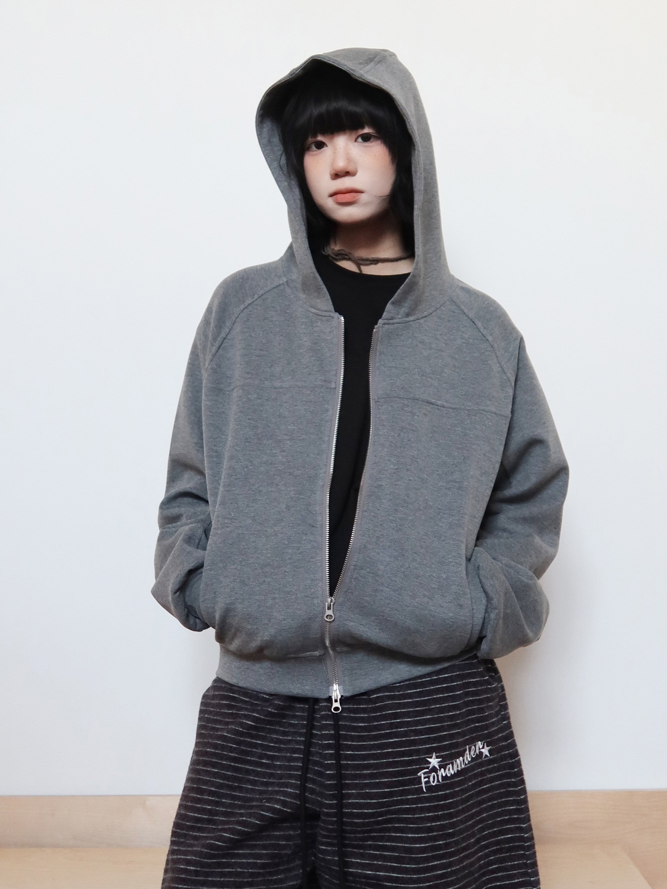 ダブルジップ エアレイヤー フーディカーディガン N6444