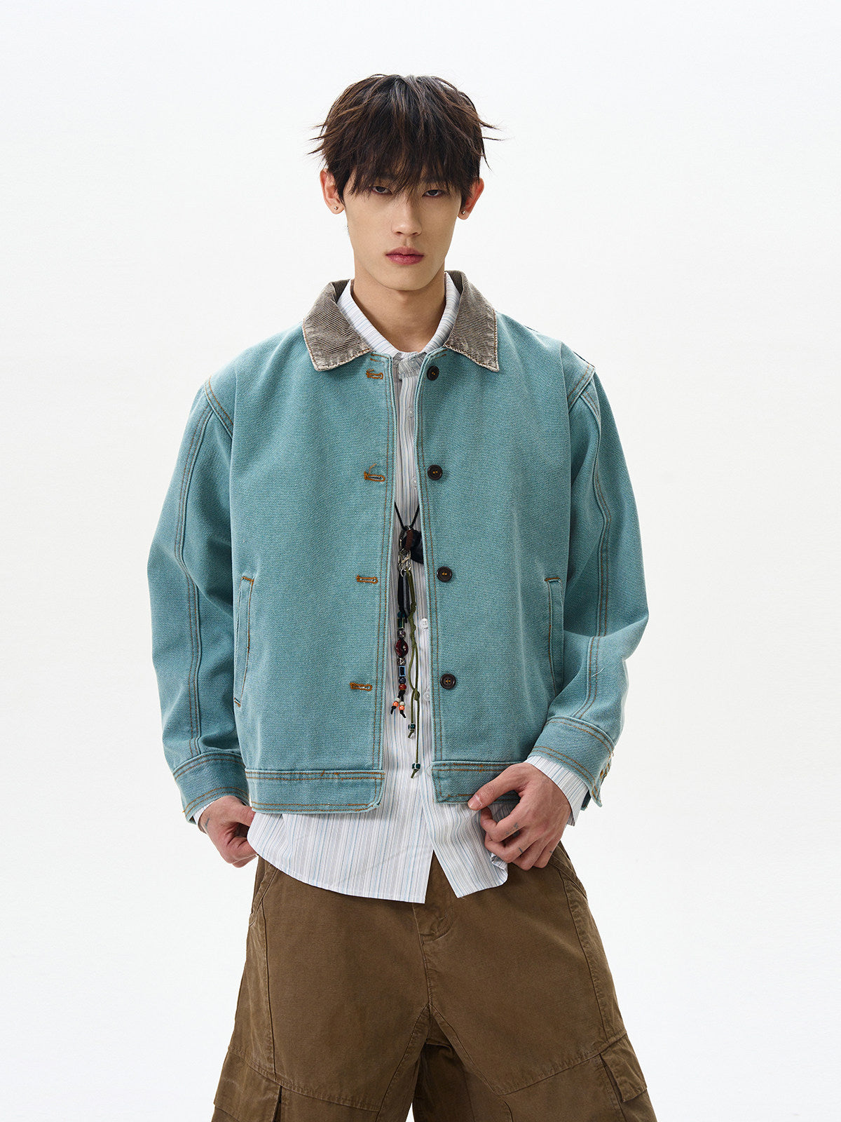 ヴィンテージウォッシュ バーンボクシージャケット　N6612