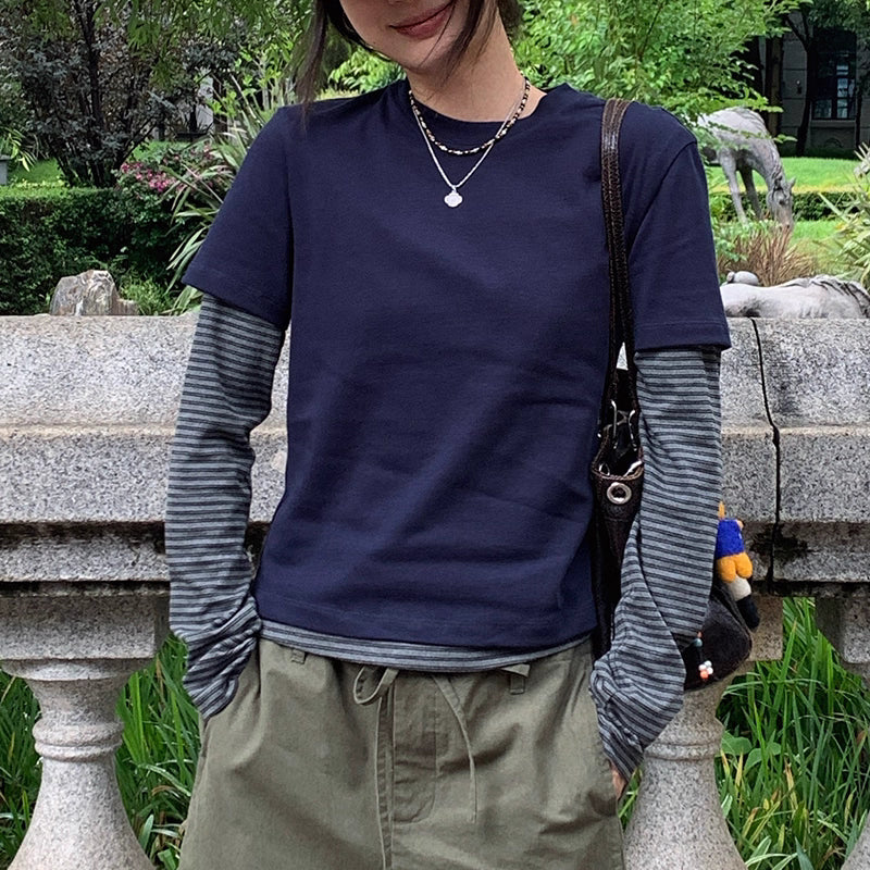 着回し3WAY レイヤードTシャツ2点セット N5890