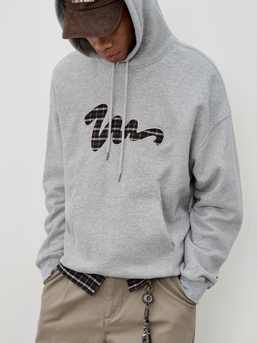 Check logo hoodie   N5842