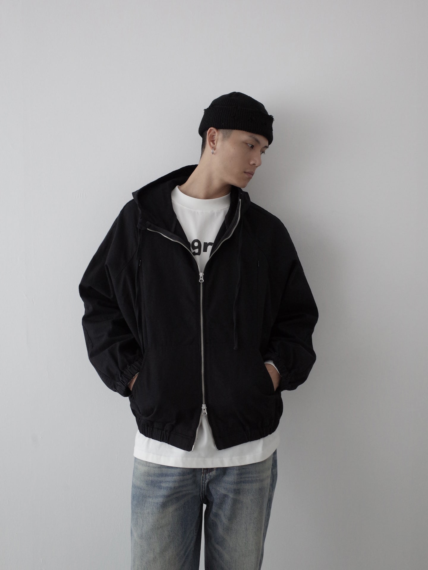 クリーンフィット・フーデッドブルゾン　N6198